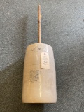 4 GAL WESTERN STONEWARE BUTTER CHURN CROCK WITH LID AND PADDLE