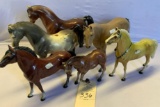 LOT OF TOY PLASTIC HORSES