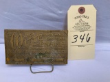 BRASS PLATE WITTE IRON WORKS CO KANSAS CITY MO