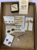 TIE TACKS, CUFF LINKS AND PINS