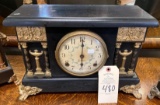 SESSIONS MANTLE CLOCK BLACK