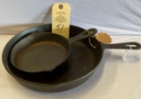 2 CAST IRON SKILLETS #8 & FAVORITE WARE #3