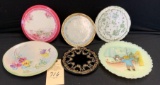 6 HAND PAINTED PLATES