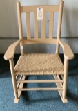 ROCKING CHAIR WITH WICKER SEAT