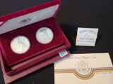 2 - COIN OLYMPIC SILVER DOLLAR SET