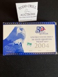 2004 US MINT STATE QUARTERS PROOF SET