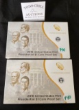 2 - 2016 US MINT PRESIDENTIAL $1 COIN PROOF SETS