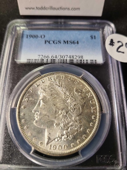 1900-O MORGAN SILVER DOLLAR PCGS MS64