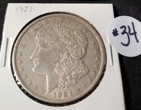 1921 MORGAN SILVER DOLLAR