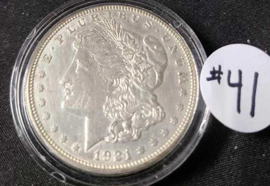 1921-D MORGAN SILVER DOLLAR