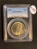 1964 KENNEDY HALF DOLLAR PCGS MS66