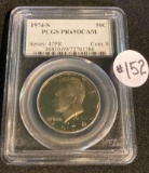 1974-S KENNEDY HALF DOLLAR PCGS PR69DCAM