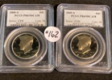 2 - 2005-S KENNEDY HALF DOLLARS PCGS PR69DCAM