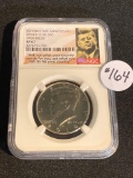 2014-D CLAD KENNEDY HALF DOLLAR NGC SP67