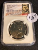 2014-P CLAD KENNEDY HALF DOLLAR NGC SP67