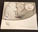50TH ANNIVERSARY KENNEDY HALF DOLLAR UNCIRCULATED COIN COLLECTION