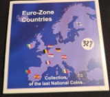 EURO ZONE COUNTRIES 12 COIN COLLECTION OF THE LAST NATIONAL COINS