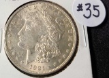 1921 MORGAN SILVER DOLLAR