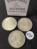 3 - 1921 MORGAN SILVER DOLLARS