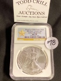 2013(W) AMERICAN EAGLE NGC MS70