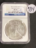 2013 AMERICAN SILVER EAGLE NGC MS70