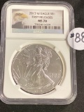 2013 W AMERICAN SILVER EAGLE NGC MS70