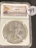 2014 W AMERICAN SILVER EAGLE NGC MS70