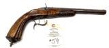 BELGIAN FLOBERT SINGLE SHOT .22 CAL PARLOR PISTOL