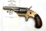 COLT OPEN TOP SEVEN SHOT .22 CAL POCKET REVOLVER