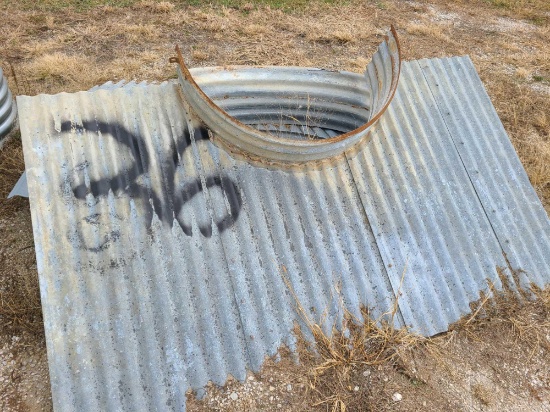 7 Misc. Galvanized Headwall Sets (Collars)