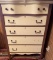 Vintage five drawer dresser missing handles