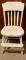 Antique white child?s chair with foot rest