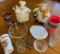 Coke glass, Garfield glass, miscellaneous Pyrex and kitchen items