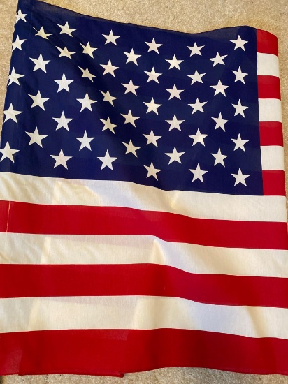 US flag on pole