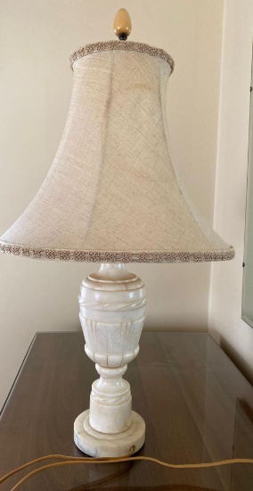 Antique marble lamp
