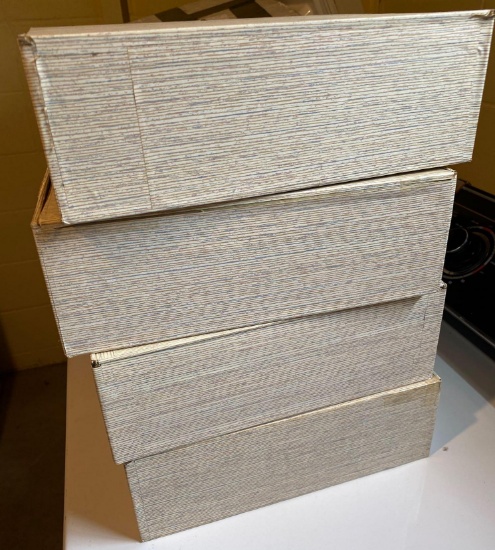 Four vintage boxes