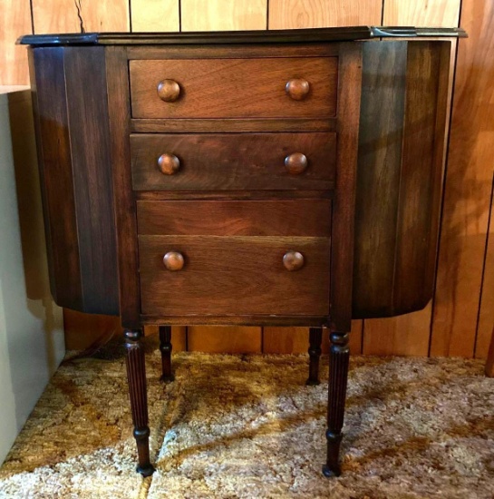 Antique sewing cabinet