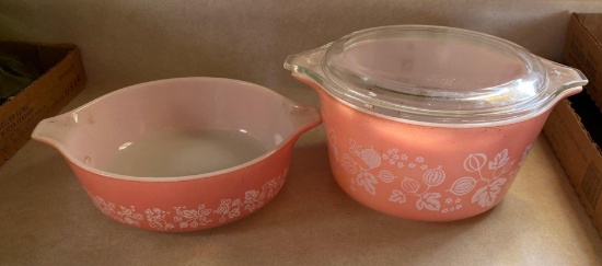 Pink Pyrex bowls
