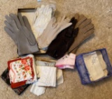 Gloves and women?s handkerchiefs