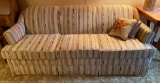 Vintage three cushion sleeper sofa