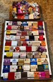 Various books of matches