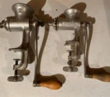 Two universal hand grinders