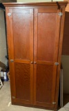 Antique two door wooden cabinet