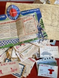Radio station postcards and McGinnis Motor map