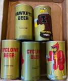 Iowa and Iowa State beer cans