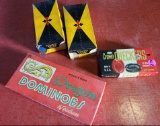 Dragon domino's, poker chips, checkers