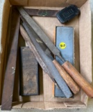 Metal files and sharpening stone