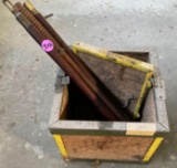 Bait box and gun barrel cleaning rod