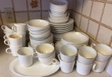 Set of white plates/dishes