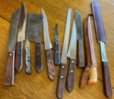 Kitchen knives, hatchets and misc knives
